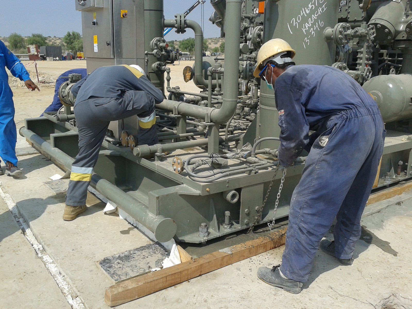 Industrial Equipment Foundation Grouting