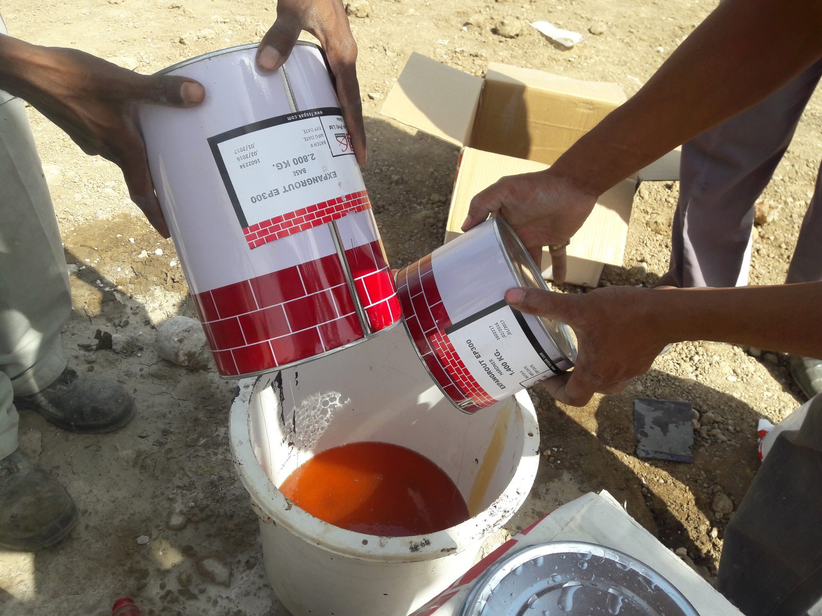 Three-Component Epoxy Resin Application
