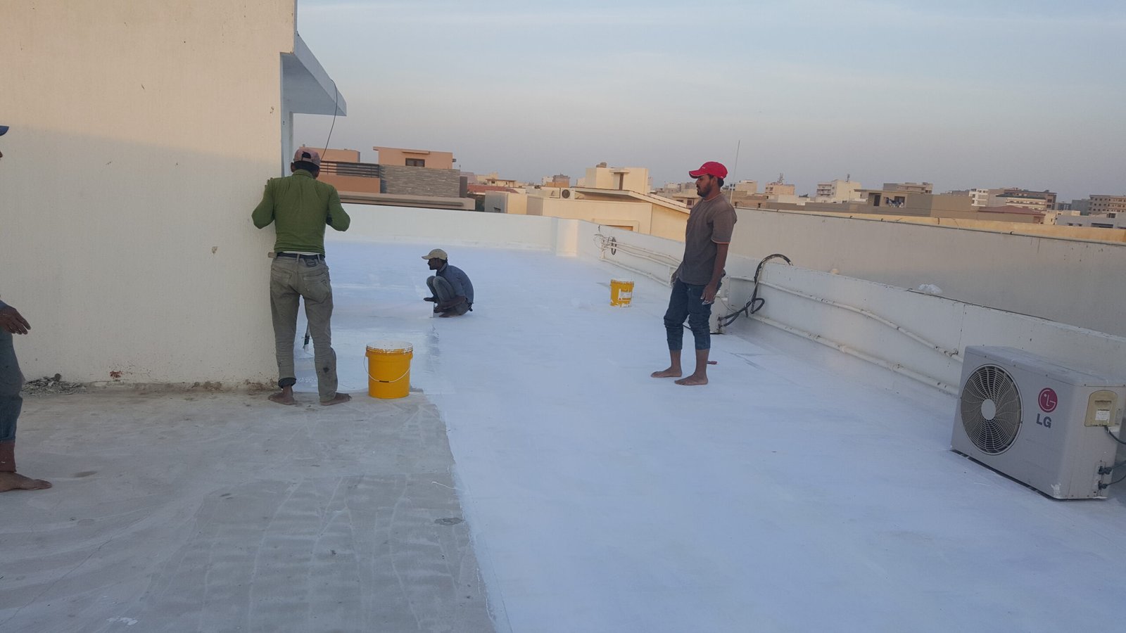 Completed Roof Insulation Project