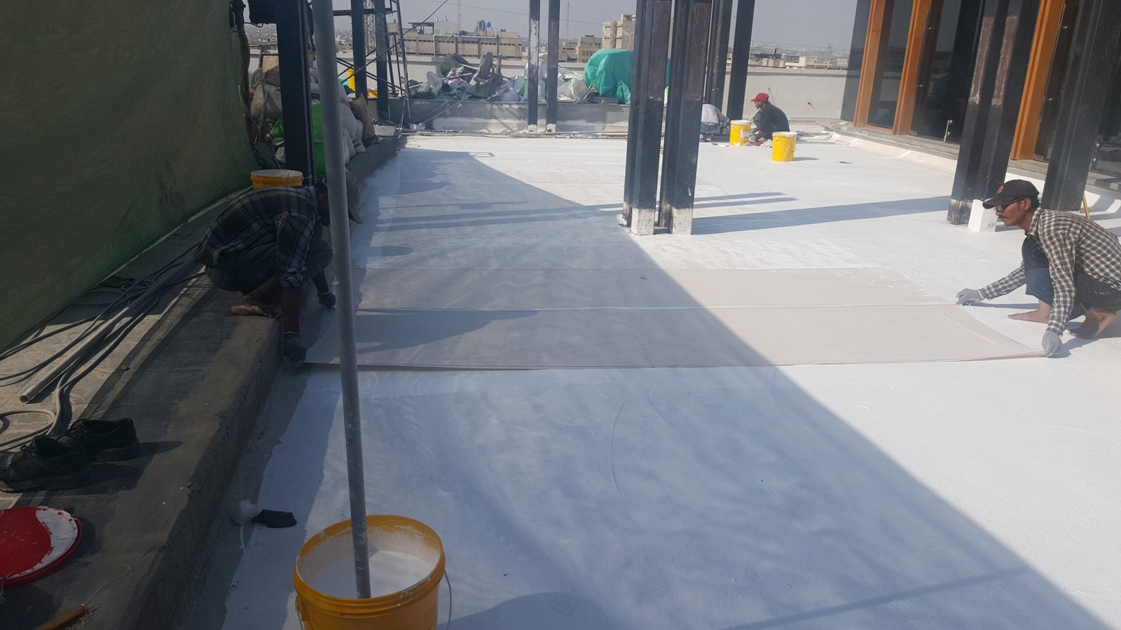 Roof Heat Insulation Work