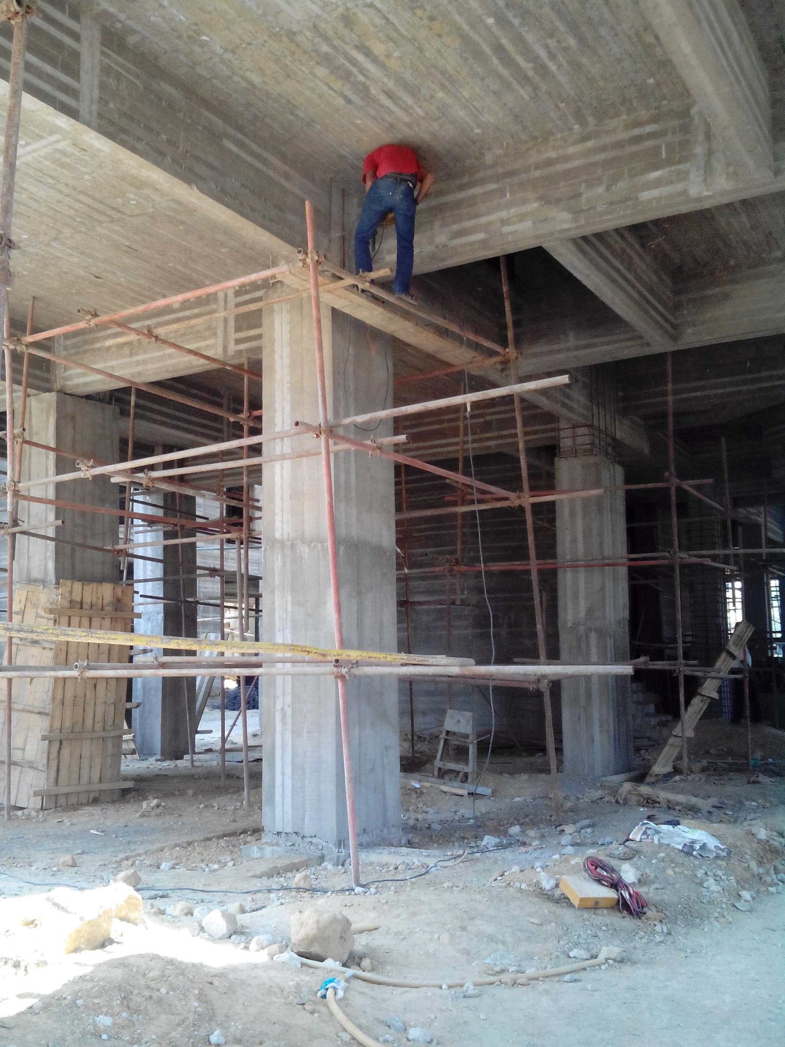 Micro-Concrete Pouring Site