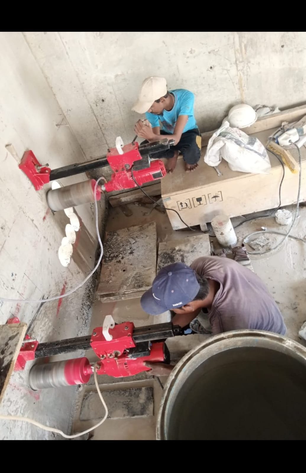 Clean Concrete Core Sample